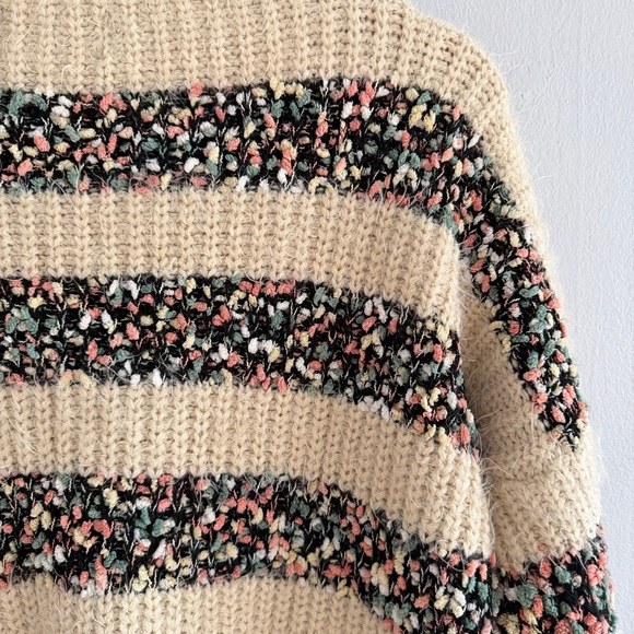 LA FEE VERTE > Confetti Striped Eyelash Sweater - Picture 3 of 5